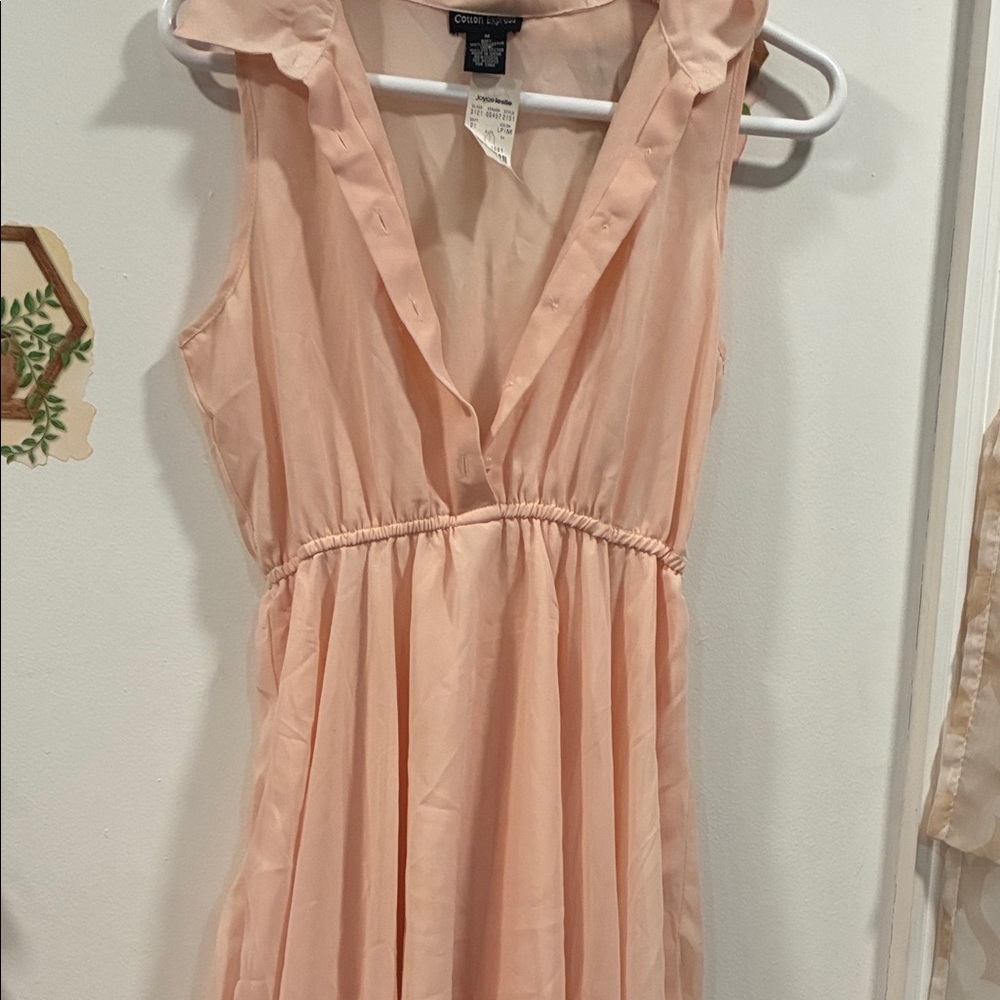 Peach Sleeveless Dress